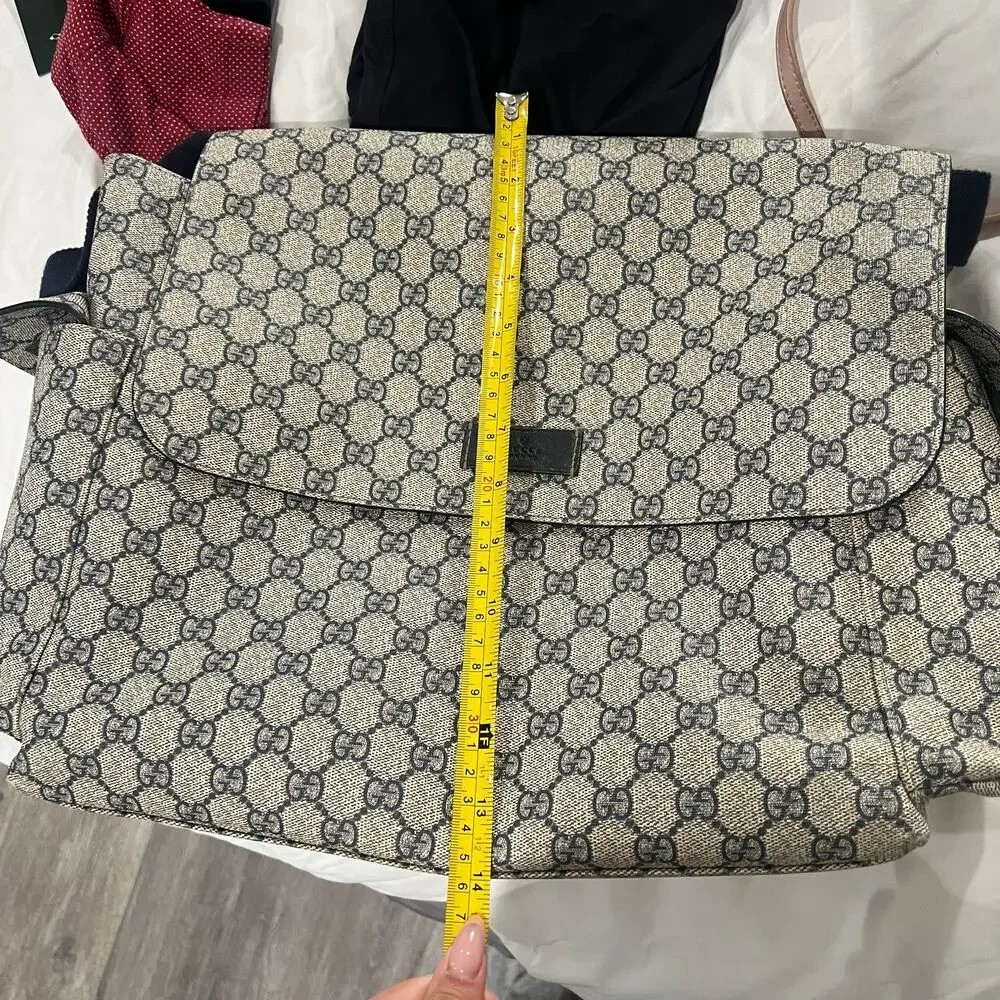 Gucci GG Monogram Navy Diaper Bag - Picture 5 of 12